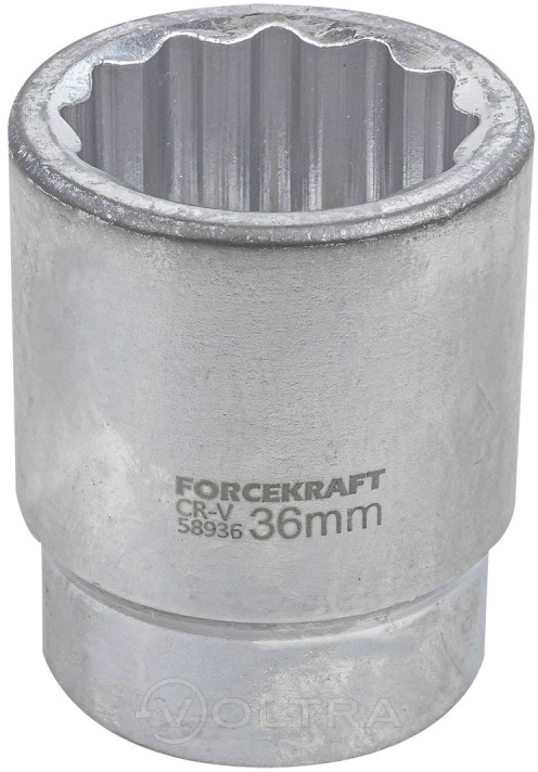 Головка 36мм 1" 12гр. ForceKraft FK-58936