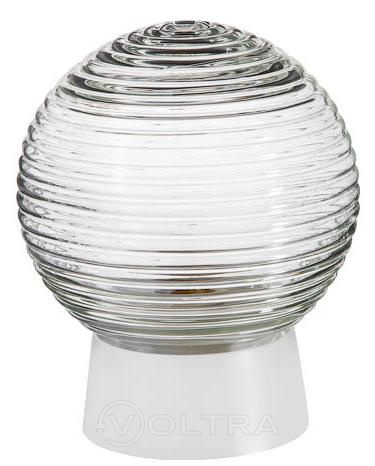 Светильник шар стекло/белый/прямой 60Вт IP20 (НБП 01-60-004) Юпитер (JP1309-06)
