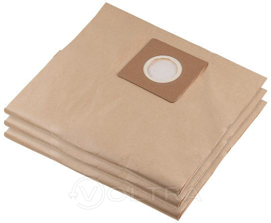 Мешок для пылесоса бумажный 30л 3шт. для Wortex VC 3016 WS (0319220)