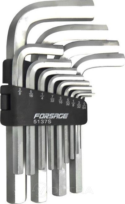 Набор ключей Г-образных 6-гранных 13пр Forsage F-5137S