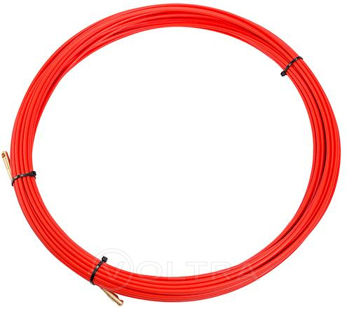 Протяжка кабельная (мини УЗК в бухте) стеклопруток 3.5мм 20м красная Rexant (47-1020)