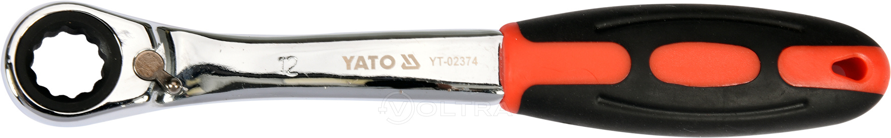 Ключ накидной с трещоткой 12мм CrV Yato YT-02374