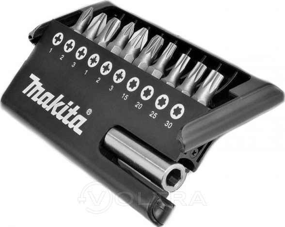 Набор бит 11шт + магнитный держатель Makita D-30651-12