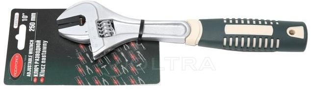 Ключ разводной с прорезиненной рукояткой 8''-200мм (захват 25мм) RockForce RF-649200E