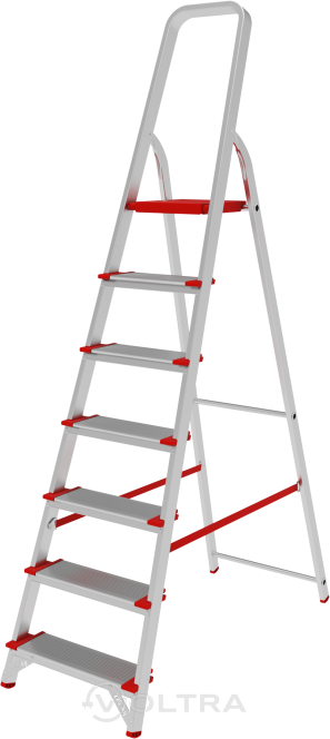 Лестница-стремянка алюминиевая односторонняя 147см 6.8кг Новая Высота NV500 (5110107)
