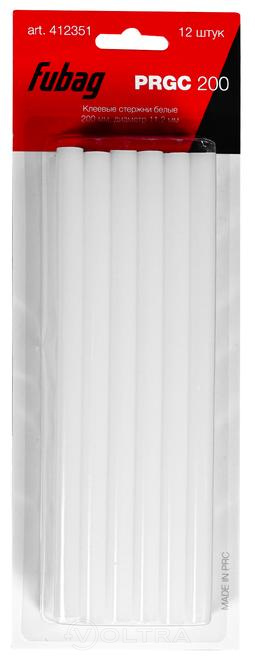 Клеевые стержни белые 12шт Fubag PRGC 200 (412351)
