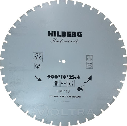 Диск алмазный отрезной 900 Hard Materials Laser Hilberg HM118
