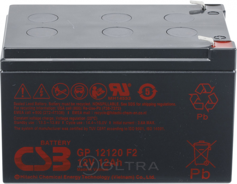 Аккумуляторная батарея CSB F2 12V/12Ah (GP 12120)
