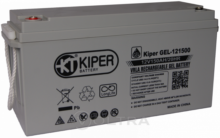 Аккумуляторная батарея Kiper 12V/150Ah (GEL-121500)