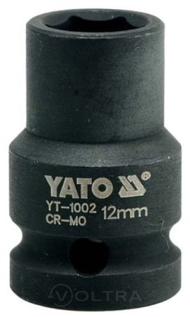 Головка торцевая ударная 1/2" 6гр. 12мм L39мм CrMo Yato YT-1002