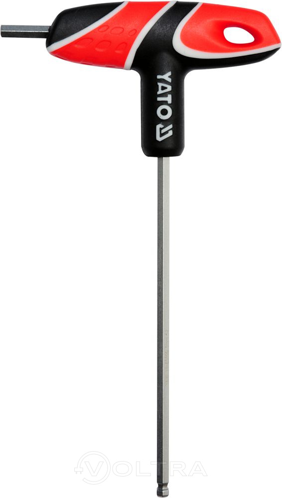Ключ c T-образной ручкой с шариком HEX 5мм 17х92х140мм Yato YT-05590