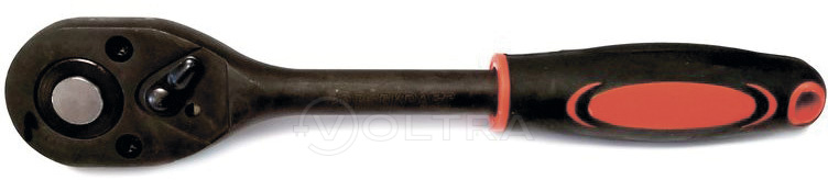 Трещотка реверсивная ударная с резиновой ручкой 1/2"(24 зуб.) ForceKraft FK-80242MPB