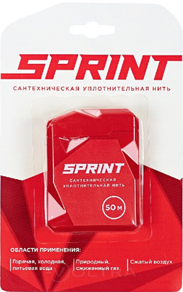 Нить для герметизации резьбовых соединений "Sprint" 50м бокс СантехМастер Групп (61011)