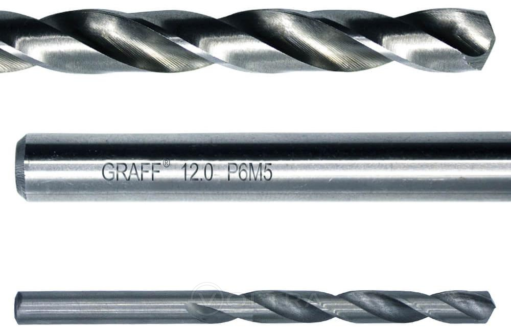 Сверло по металлу 12.0мм Р6М5 Graff (71120151)