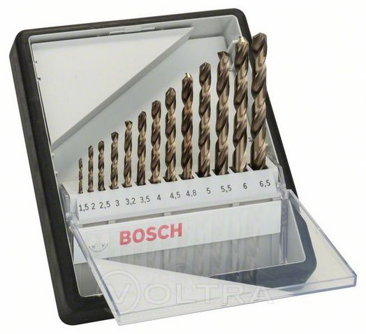 Набор из 13 свёрл по металлу Robust Line HSS-Co 1.5-6.5мм Bosch (2607019926)