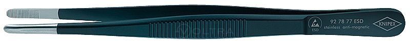Пинцет ESD прецизионный зазубренные губки 3.5мм 145мм Knipex (927877ESD)