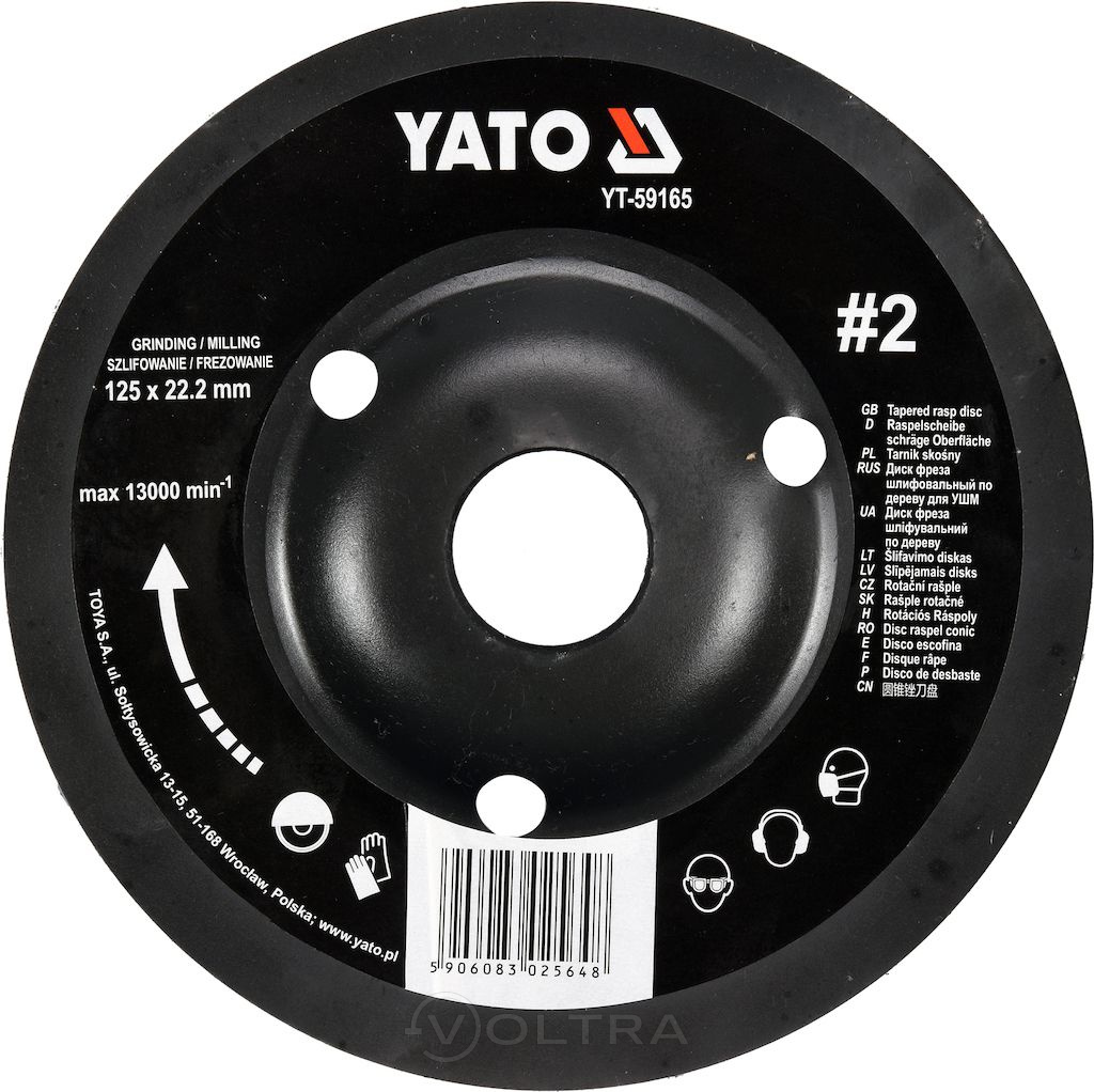 Диск-фреза универсальный для УШМ 125мм Yato YT-59165