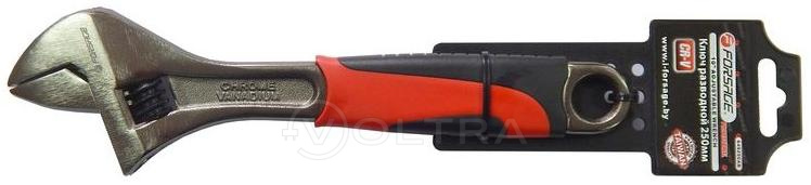 Ключ разводной с резиновой рукояткой 10''-250мм (захват 30мм) Forsage F-649250AB