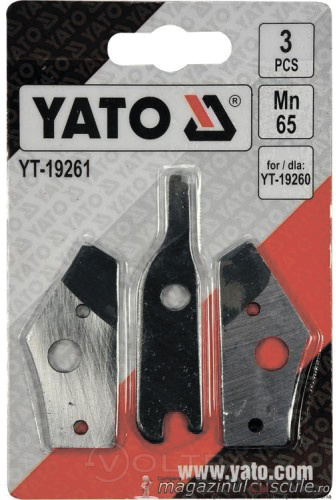 Запасные лезвия для вырубных ножниц 3шт. Yato YT-19261