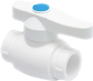 Кран шаровый ПП 20 стандарт РосТурПласт (Кран шаровый 20 мм (стандартный проход) для систем водоснабжения и отопления) (10565)