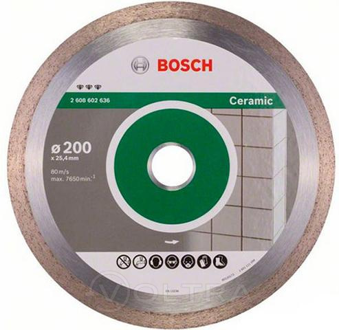 Алмазный круг 200х25.4мм по керамике сплошн. Best for Ceramic Bosch (2608602636)