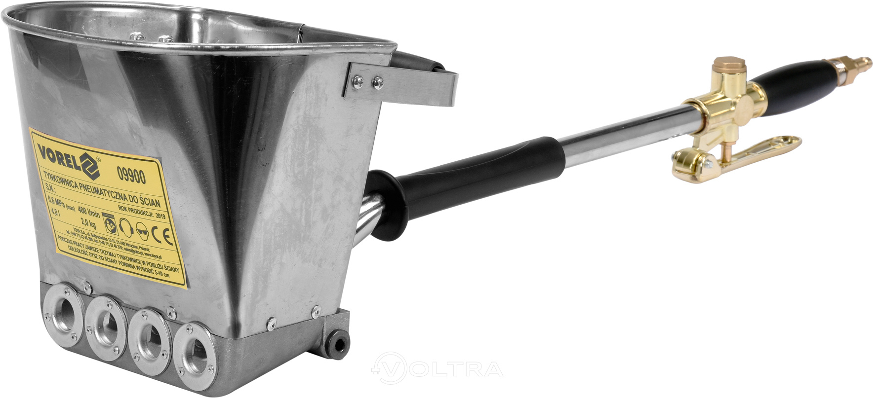 Штукатурный пистолет-ковш хоппер для нанесения смеcей на стены Vorel 09900
