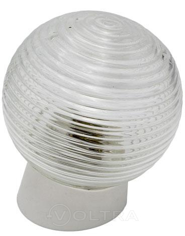 Светильник шар пластик/белый/наклонный 60Вт IP20 (НБП 01-60-004) Юпитер (JP1309-04)