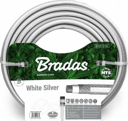 Шланг поливочный 1/2" 30м Bradas NTS White Silver (WWS1/230)