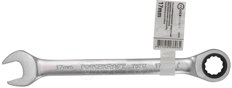 Ключ комбинированный трещоточный 17мм ForceKraft FK-75717