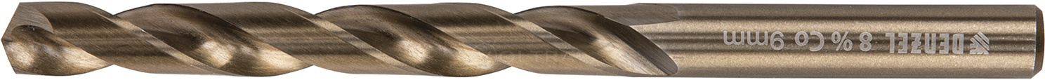 Сверло по металлу 9мм HSS Co-8% Denzel (71457)