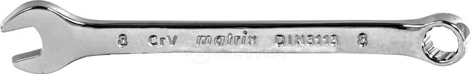 Ключ комбинированный 8мм CrV полированный хром Matrix (15152)