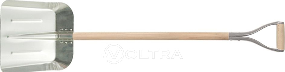 Лопата совковая Al с деревянным черенком Vorel 35846