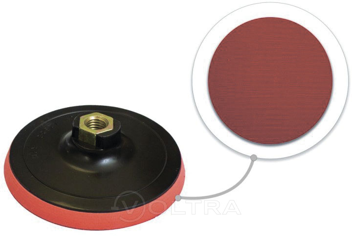 Тарелка опорная с Velcro фиксацией 150мм М14 под ключ Forsage F-PSD150E