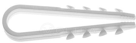 Дюбель-хомут для круглого кабеля 5-10мм белый 100шт Starfix (SM-96276-100)