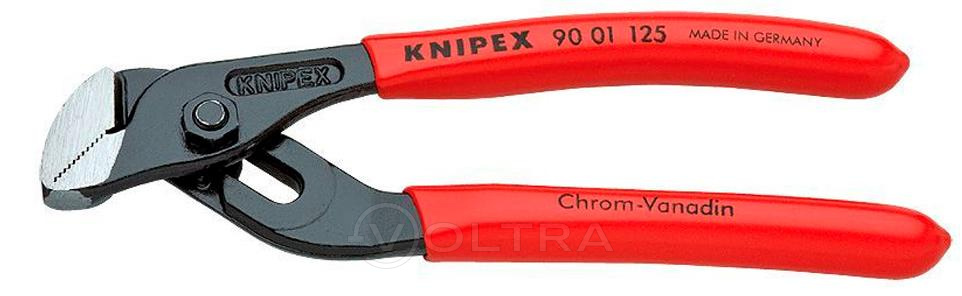 Мини-клещи переставные 125мм серые обливные рукоятки Knipex (9001125)