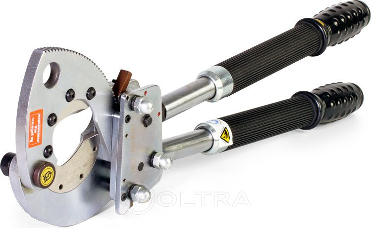Секторные ножницы со сменными лезвиями для резки стальных канатов и проводов КВТ НСТ-40