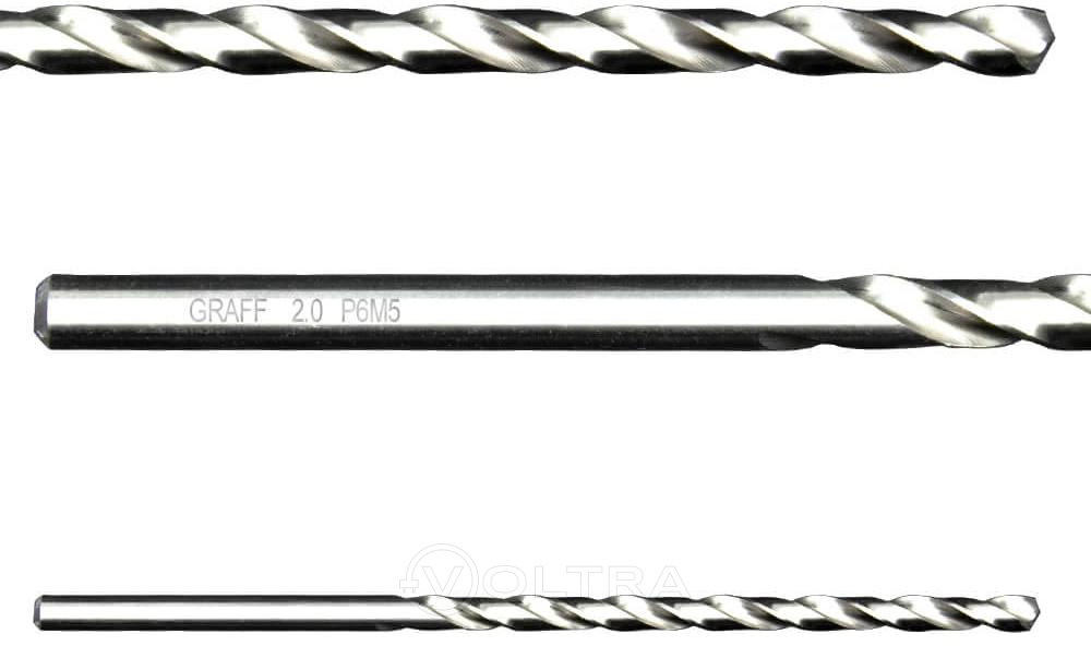 Сверло по металлу удлиненное 2.0мм Graff (852085)