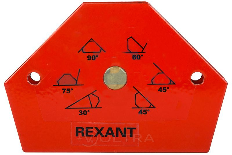 Держатель угольник магнитный для сварки на 6 углов усилие 11.3кг Rexant (12-4831)