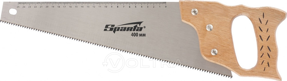 Ножовка по дереву деревянная рукоятка 400мм 7-8 TPI Sparta (231855)