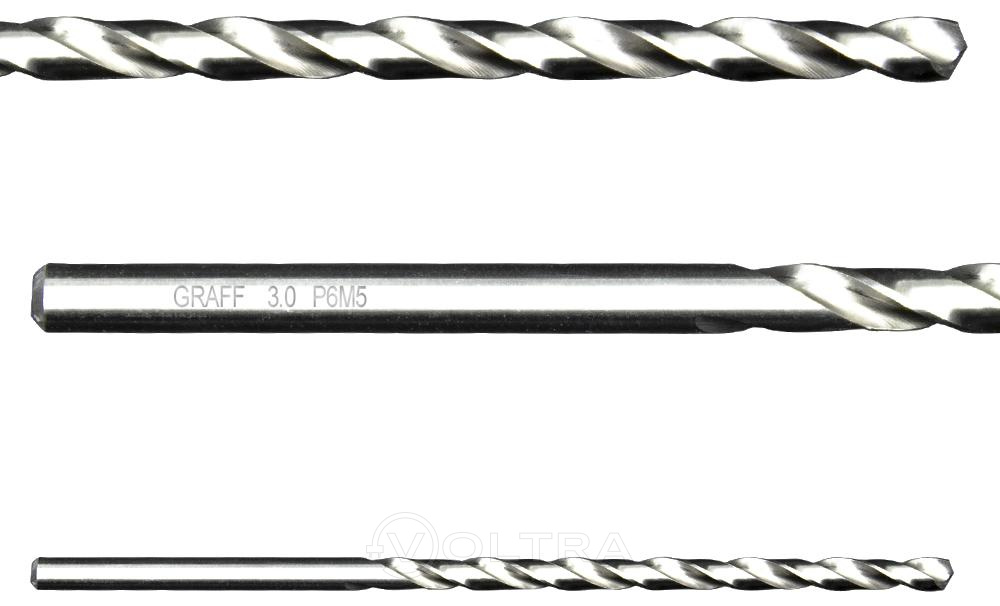 Сверло по металлу удлиненное 3.0мм Graff (8530100)