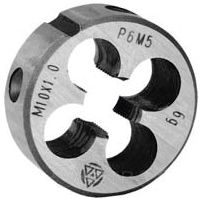 Плашка круглая для метрической резьбы М22х1.5 Р6М5 Волжский Инструмент 5206036