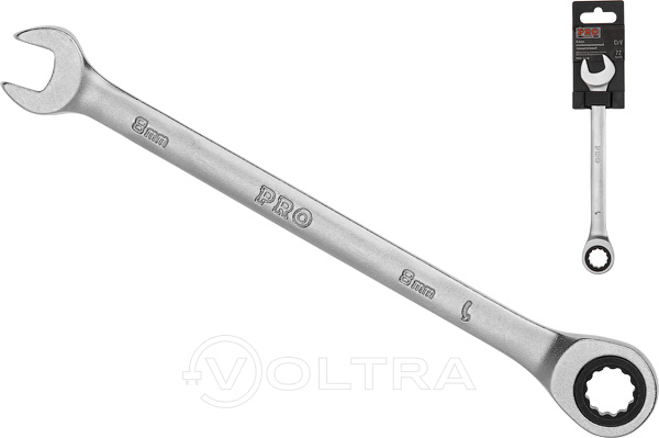 Ключ комбинированный 8мм трещоточный Startul Pro (PRO-7008)