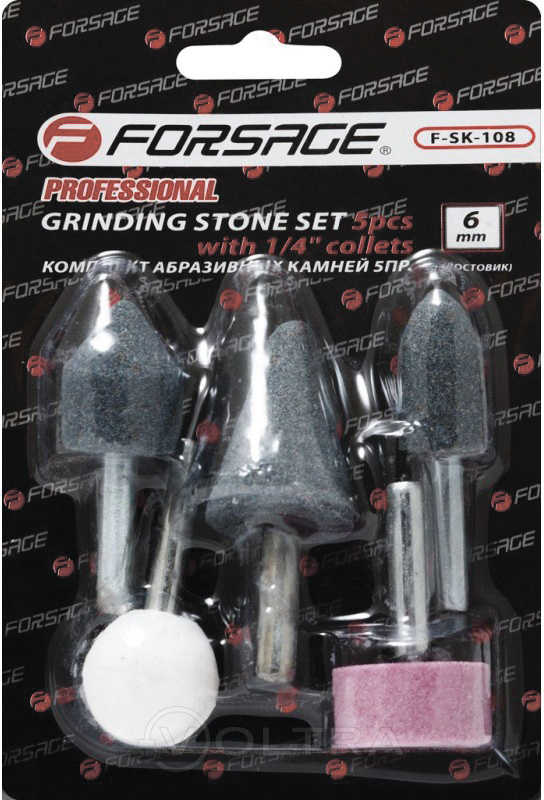 Набор камней абразивных Forsage F-SK-108