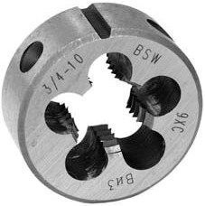 Плашка круглая для дюймовой резьбы Уитворта BSW 1/2 12 ниток 9ХС Волжский Инструмент 1208001