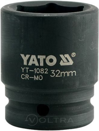 Головка торцевая ударная 3/4" 6гр. 32мм L56мм CrMo Yato YT-1082