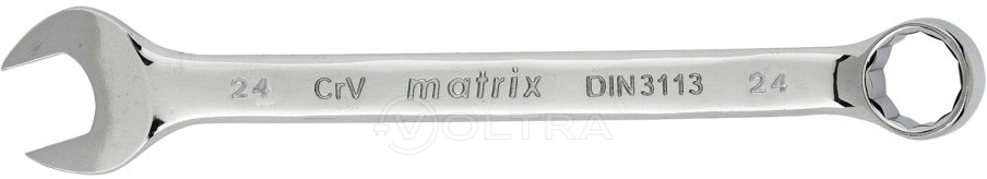 Ключ комбинированный 24мм CrV полированный хром Matrix (15169)