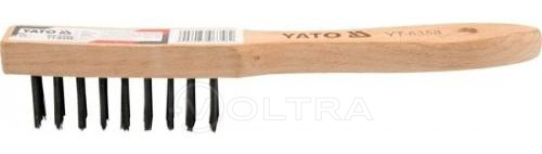 Щетка ручная стальная 6 рядов Yato YT-6360