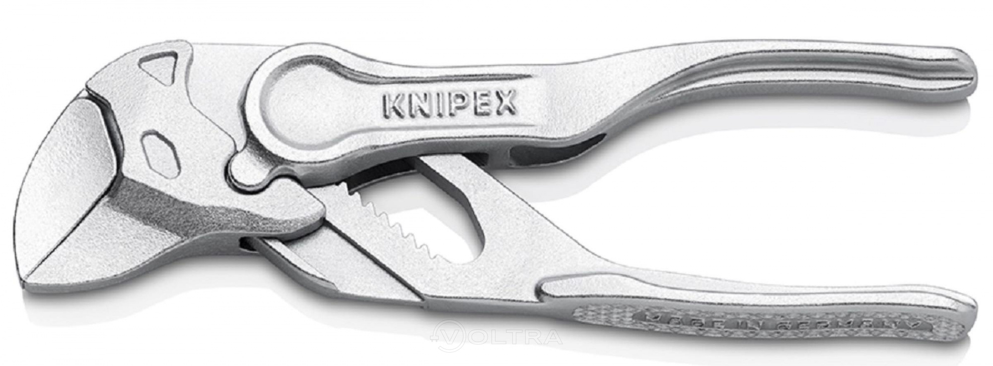 Клещи переставные-гаечный ключ XS 28мм (1") 100мм хромированные Knipex (8604100)