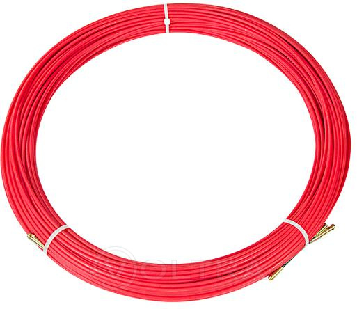 Протяжка кабельная (мини УЗК в бухте) стеклопруток 3.5мм 50м красная Rexant (47-1050)