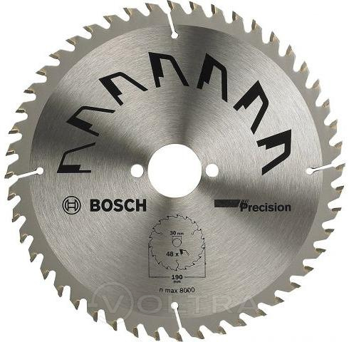Диск пильный 190х30мм 48зуб по дереву Precision Bosch (2609256870)
